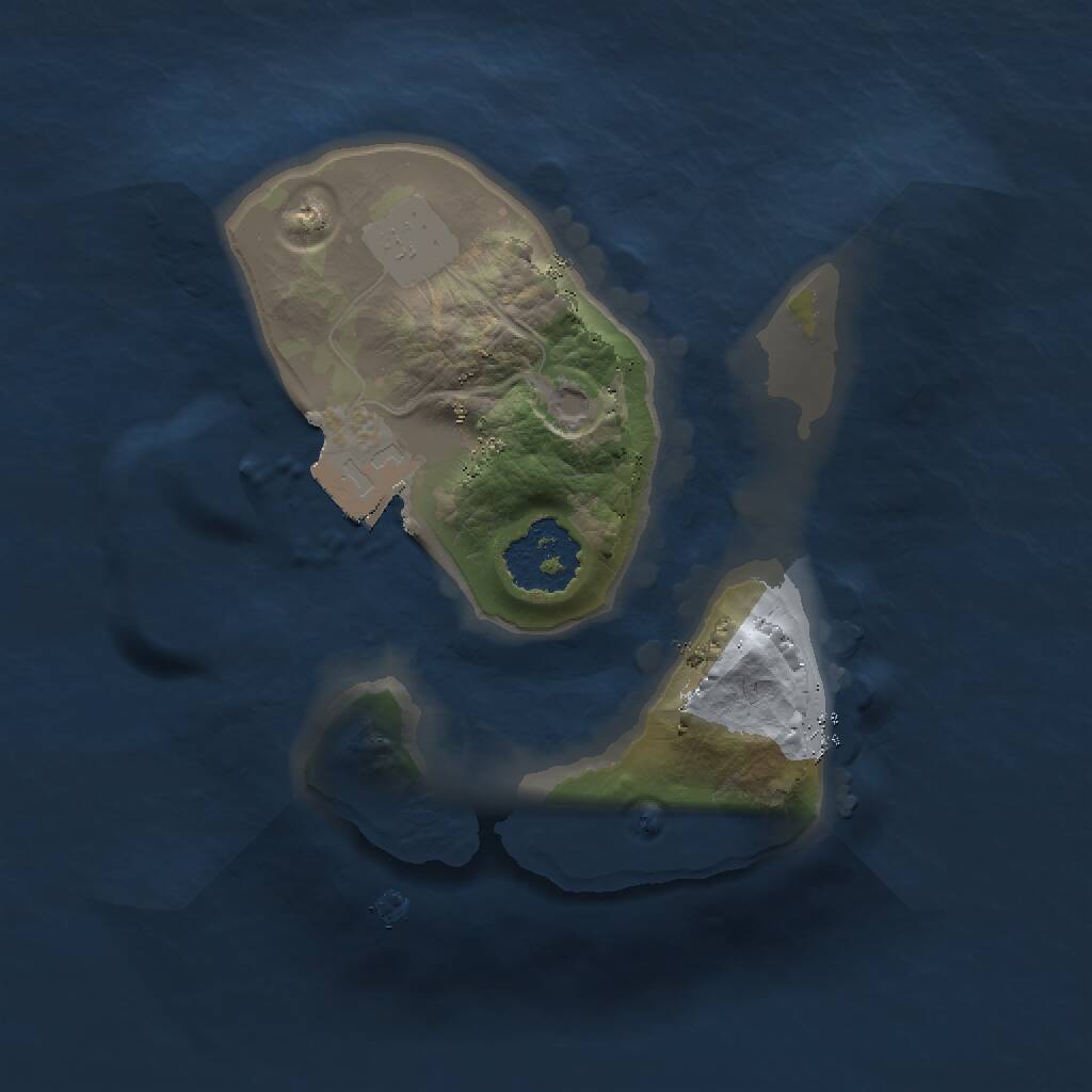 Rust Map: Procedural Map, Size: 1500, Seed: 94553195, 1 Monuments