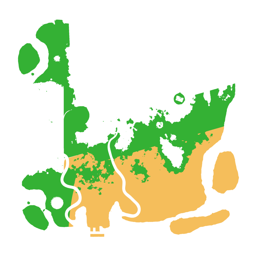 Biome Rust Map: Procedural Map, Size: 3700, Seed: 277889417