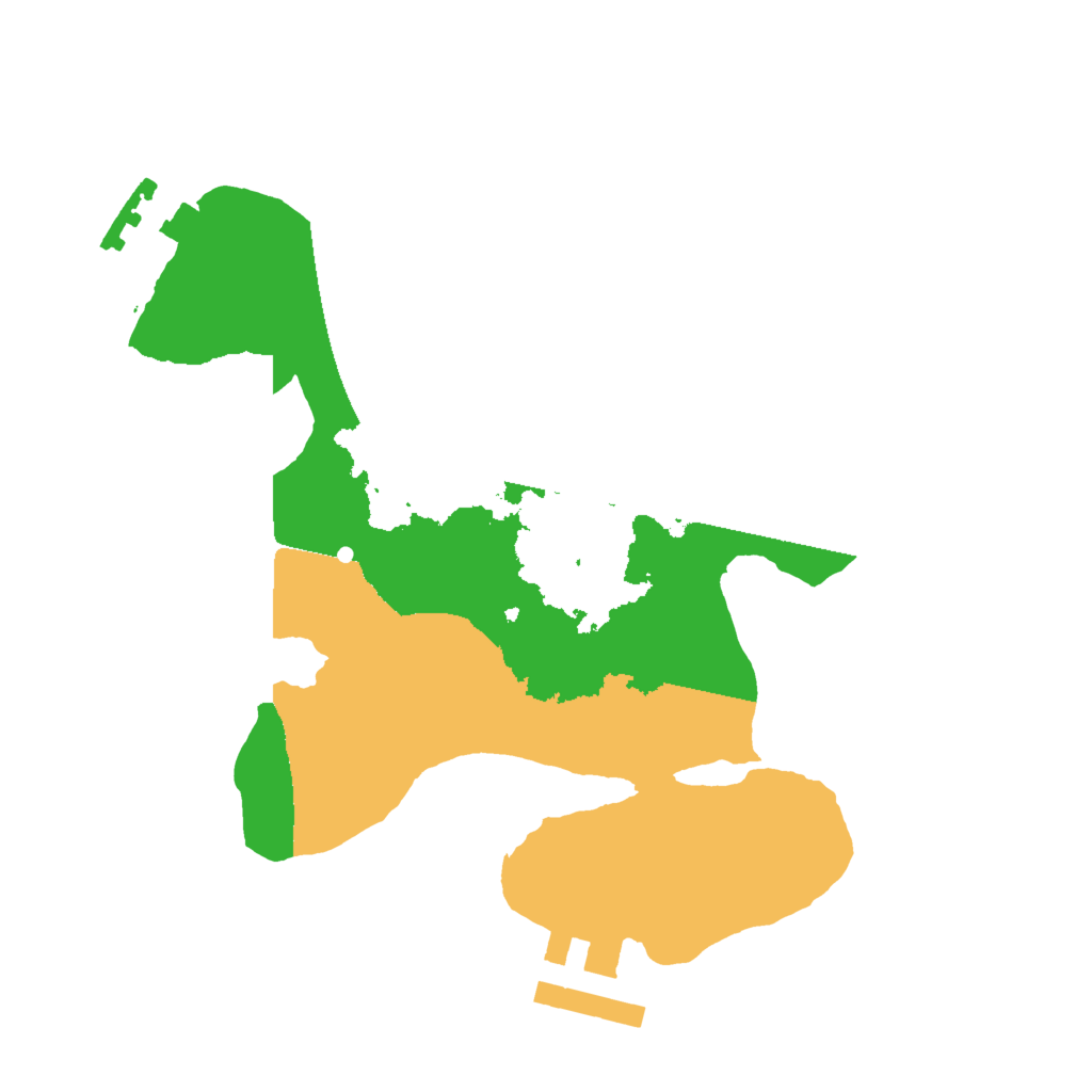 Biome Rust Map: Procedural Map, Size: 2000, Seed: 51321333