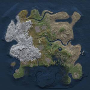 Thumbnail Rust Map: Procedural Map, Size: 3500, Seed: 717752887, 15 Monuments