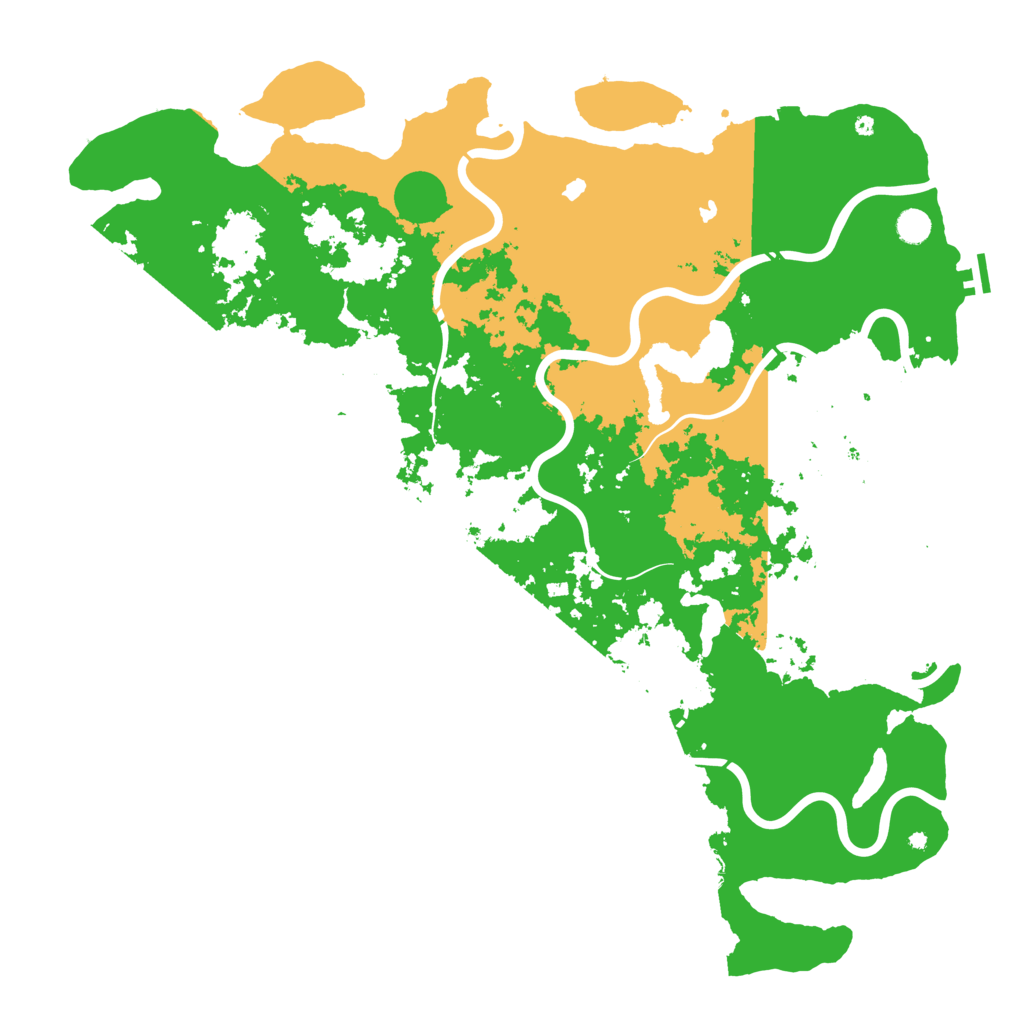 Biome Rust Map: Procedural Map, Size: 5200, Seed: 64518347