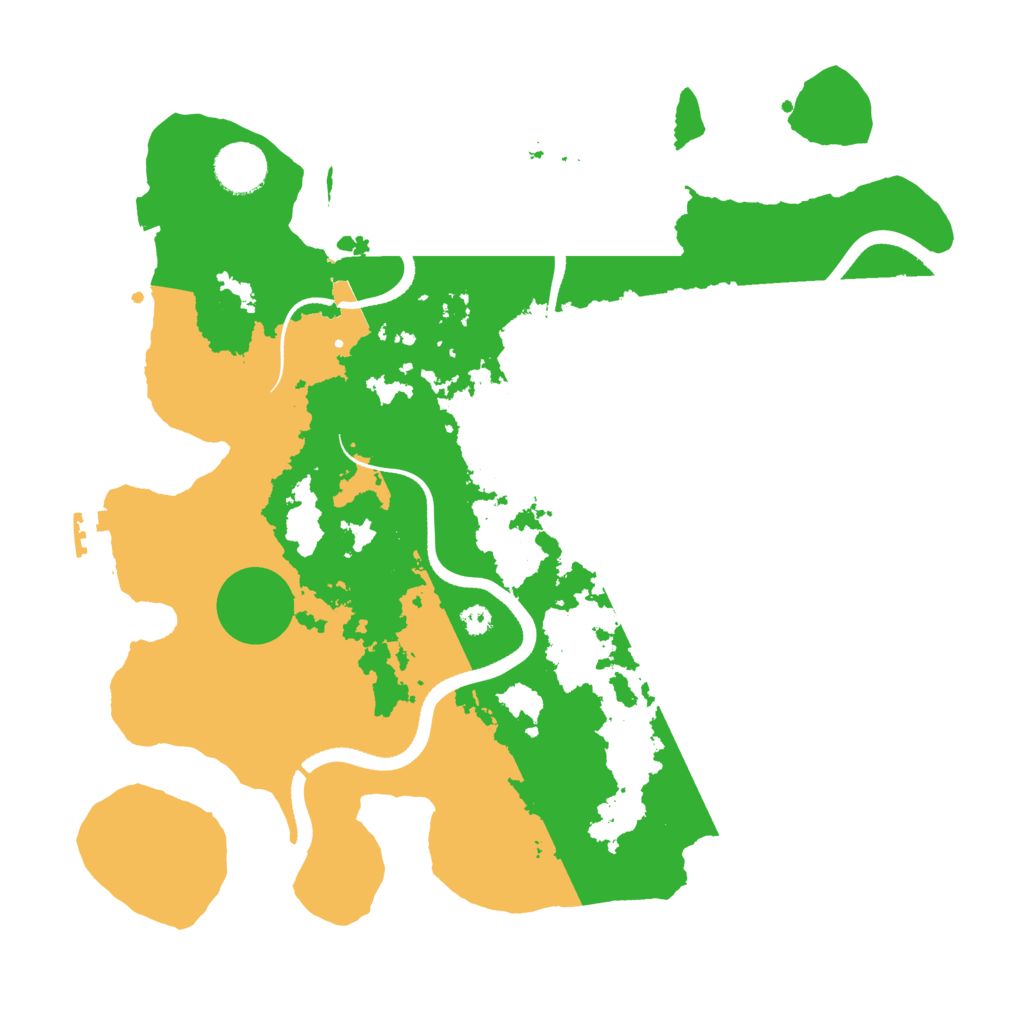 Biome Rust Map: Procedural Map, Size: 3500, Seed: 1358020883