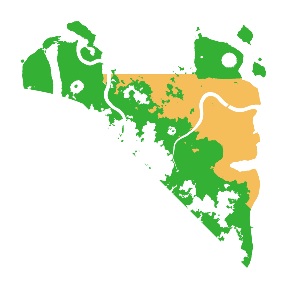 Biome Rust Map: Procedural Map, Size: 3500, Seed: 2098869101