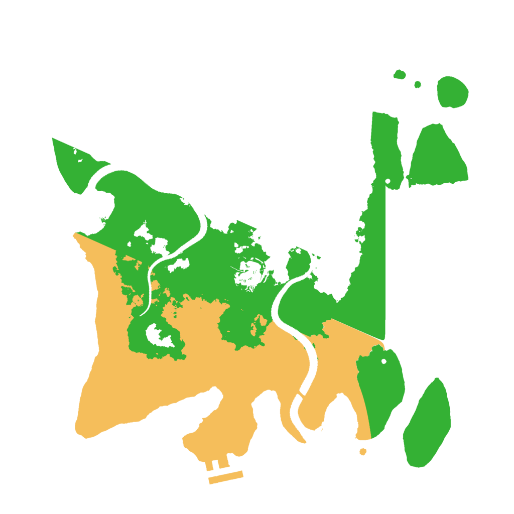 Biome Rust Map: Procedural Map, Size: 3000, Seed: 212669648