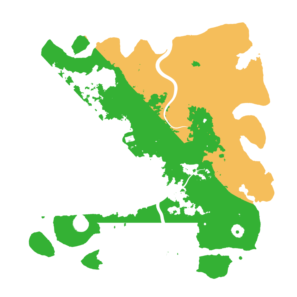 Biome Rust Map: Procedural Map, Size: 3500, Seed: 2003667987