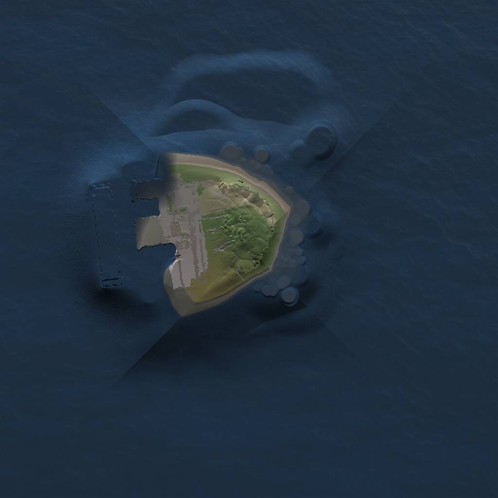 Rust Map: Procedural Map, Size: 1000, Seed: 1973327208, 2 Monuments