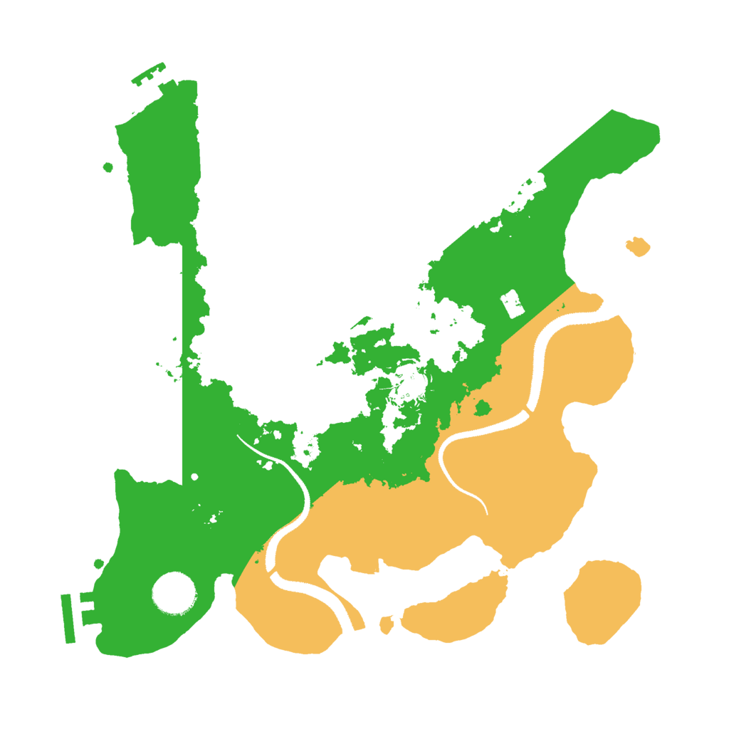 Biome Rust Map: Procedural Map, Size: 3000, Seed: 73232
