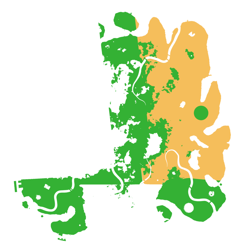 Biome Rust Map: Procedural Map, Size: 4500, Seed: 1382848155