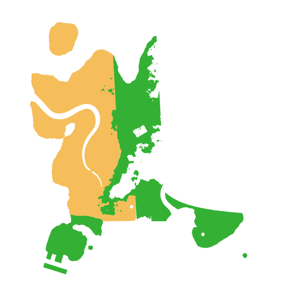 Biome Rust Map: Procedural Map, Size: 2500, Seed: 678819914