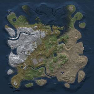 Thumbnail Rust Map: Procedural Map, Size: 4000, Seed: 1218, 15 Monuments