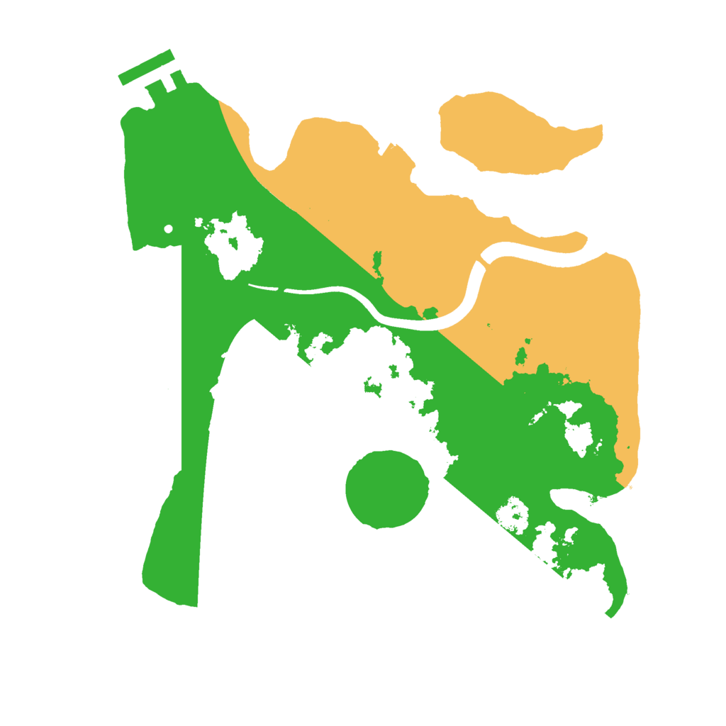 Biome Rust Map: Procedural Map, Size: 2500, Seed: 643512217