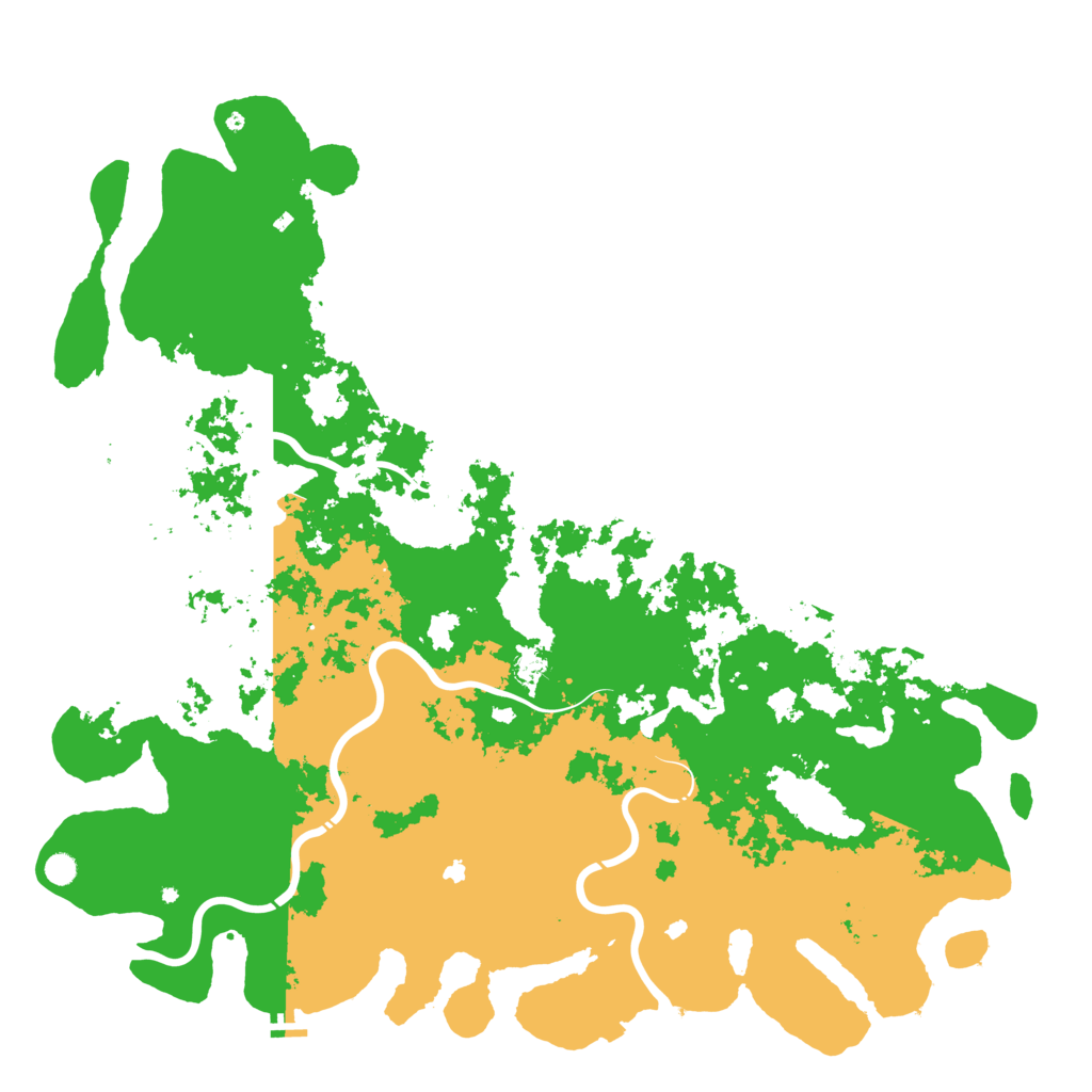 Biome Rust Map: Procedural Map, Size: 6000, Seed: 157103077