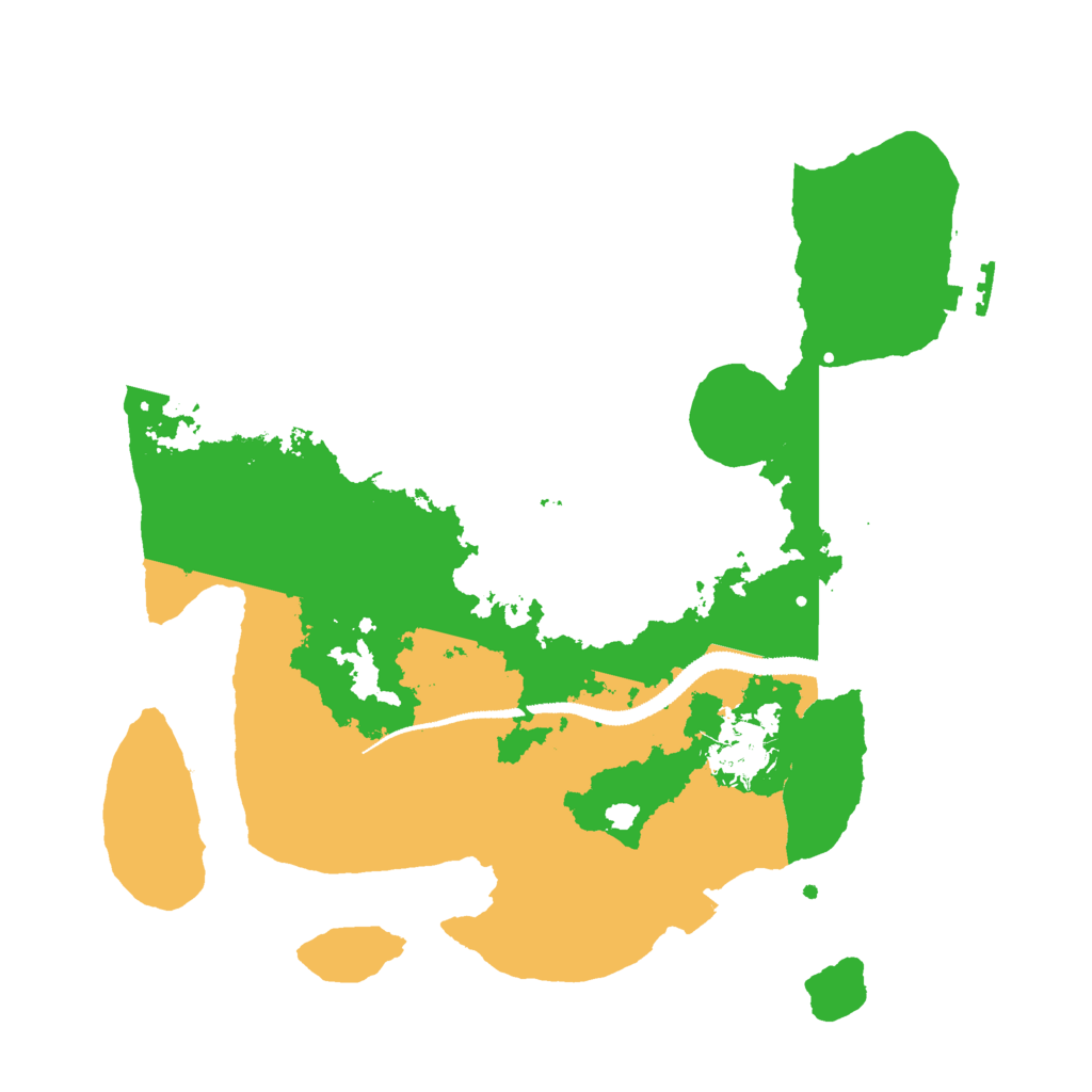 Biome Rust Map: Procedural Map, Size: 3000, Seed: 100600738