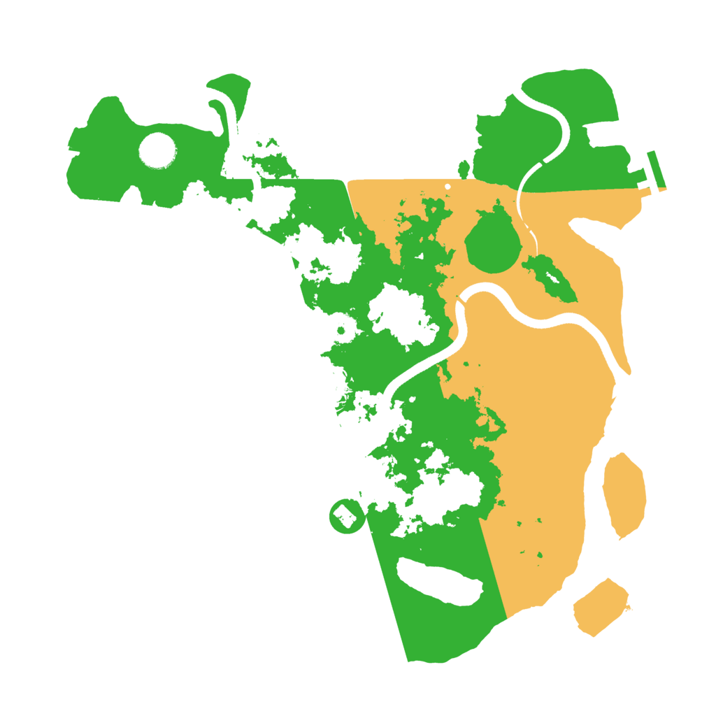 Biome Rust Map: Procedural Map, Size: 3500, Seed: 48403922