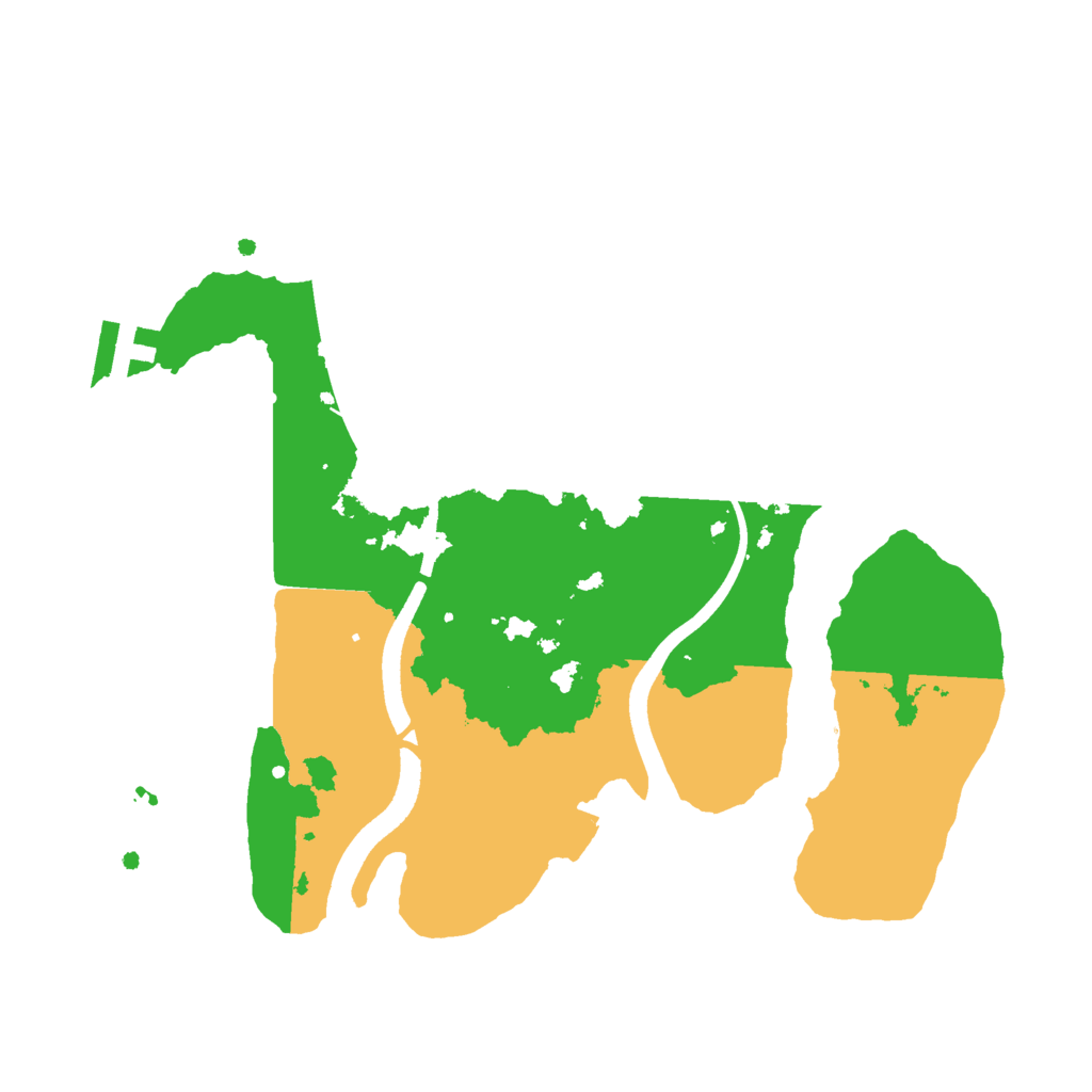 Biome Rust Map: Procedural Map, Size: 2500, Seed: 678302431