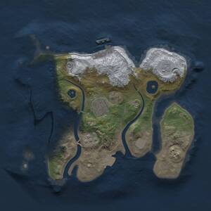 Thumbnail Rust Map: Procedural Map, Size: 2500, Seed: 678302431, 7 Monuments