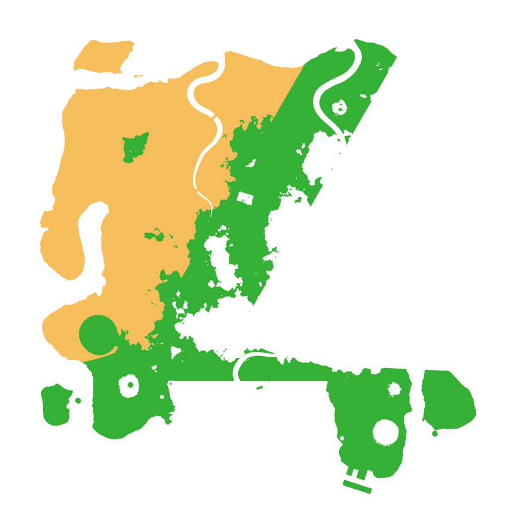 Biome Rust Map: Procedural Map, Size: 3500, Seed: 178361561