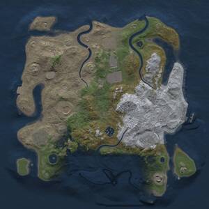 Thumbnail Rust Map: Procedural Map, Size: 3500, Seed: 178361561, 14 Monuments