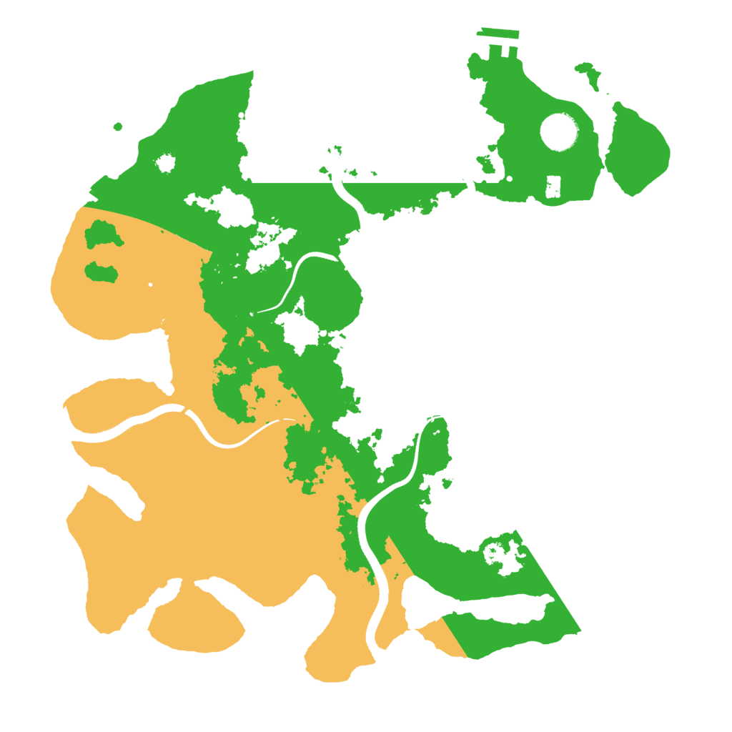 Biome Rust Map: Procedural Map, Size: 3500, Seed: 333333