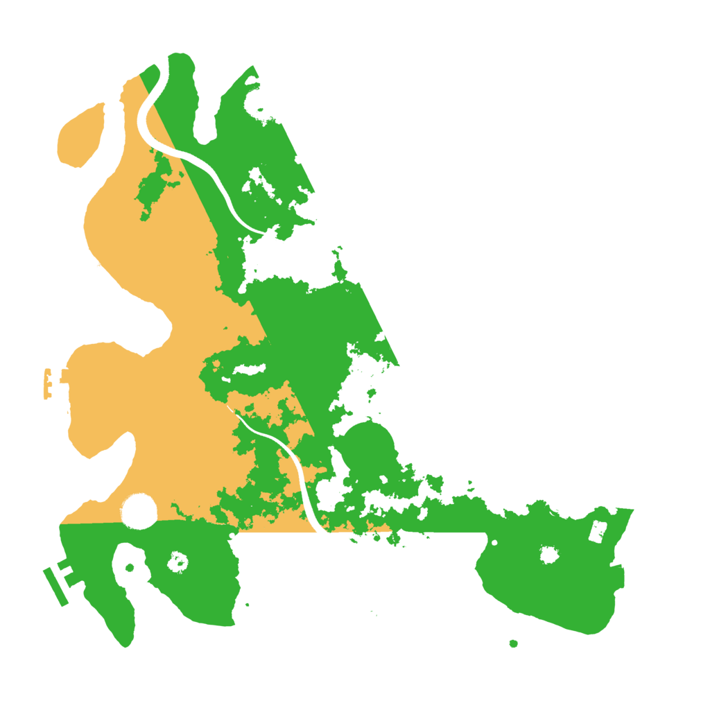 Biome Rust Map: Procedural Map, Size: 3500, Seed: 548813921