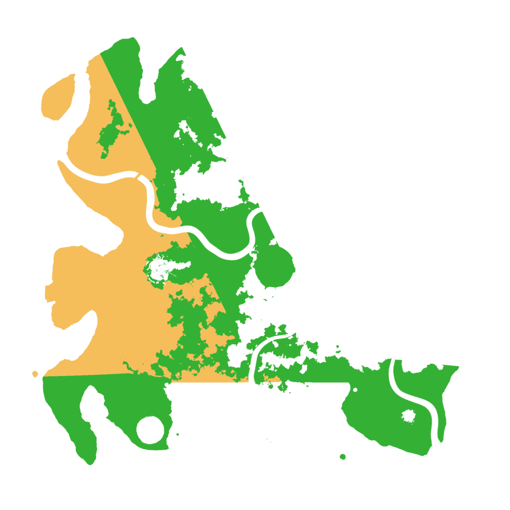 Biome Rust Map: Procedural Map, Size: 3500, Seed: 548813921
