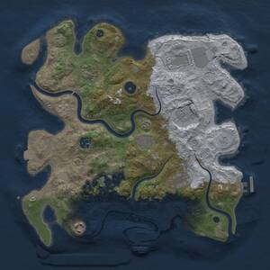 Thumbnail Rust Map: Procedural Map, Size: 3500, Seed: 548813921, 15 Monuments