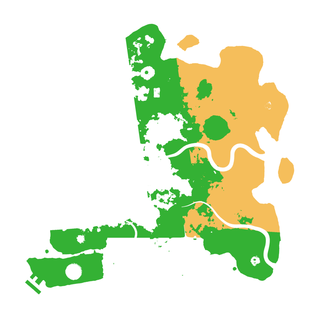 Biome Rust Map: Procedural Map, Size: 3500, Seed: 191077509