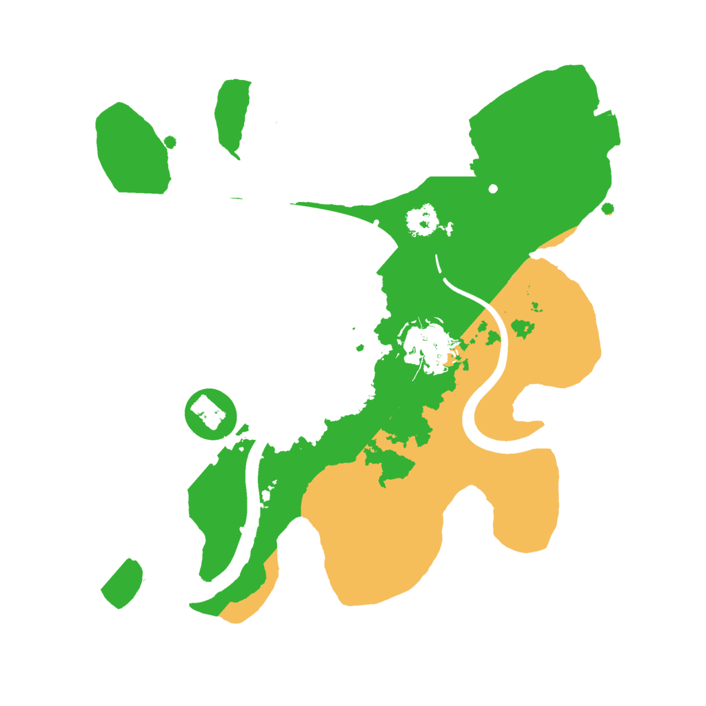 Biome Rust Map: Procedural Map, Size: 2300, Seed: 3761