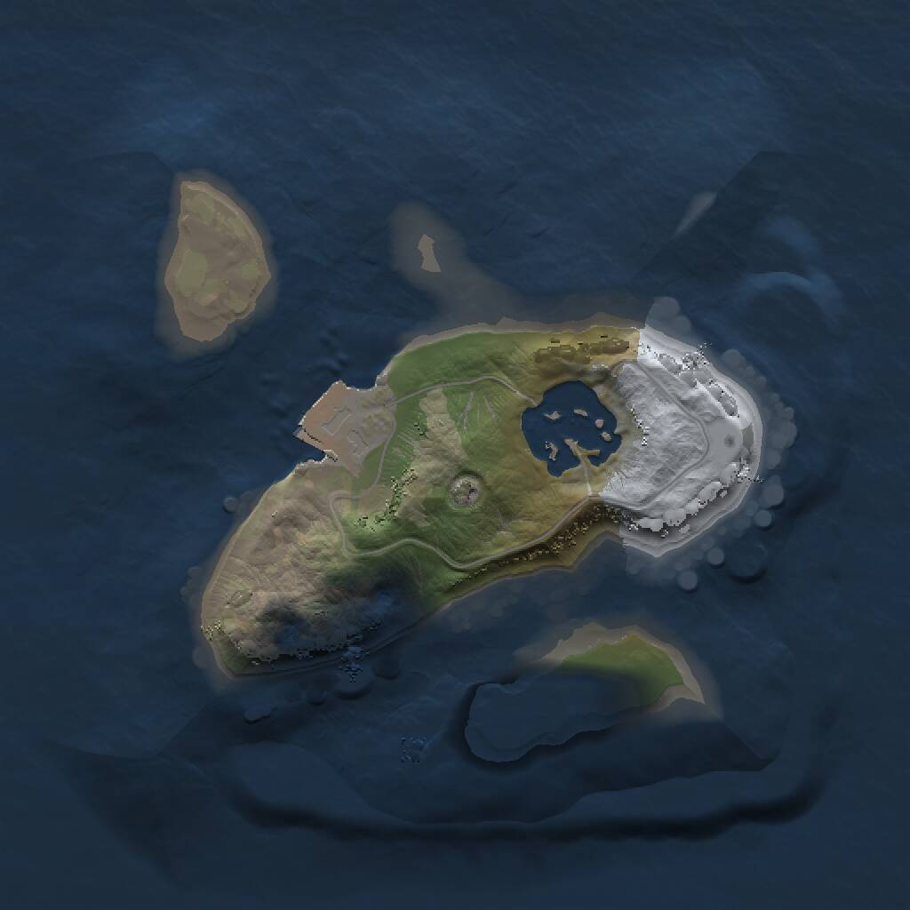 Rust Map: Procedural Map, Size: 1500, Seed: 422536188, 2 Monuments