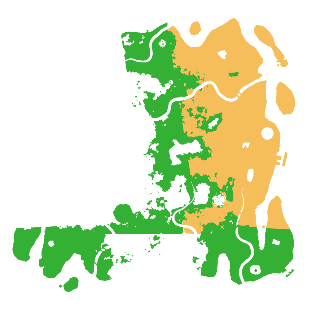 Biome Rust Map: Procedural Map, Size: 4500, Seed: 333869007