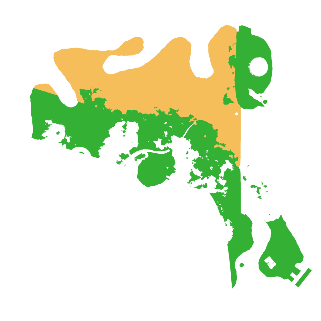 Biome Rust Map: Procedural Map, Size: 3000, Seed: 1321232