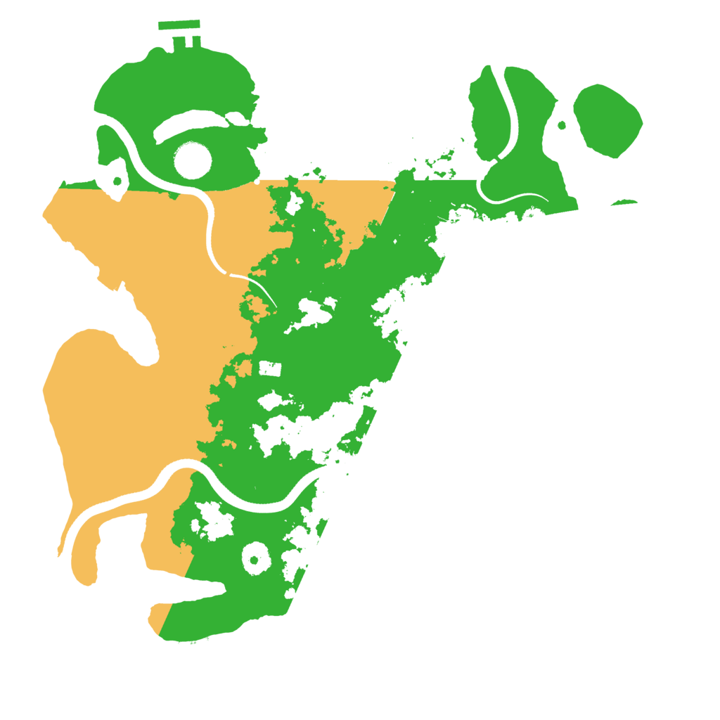 Biome Rust Map: Procedural Map, Size: 3500, Seed: 471659319