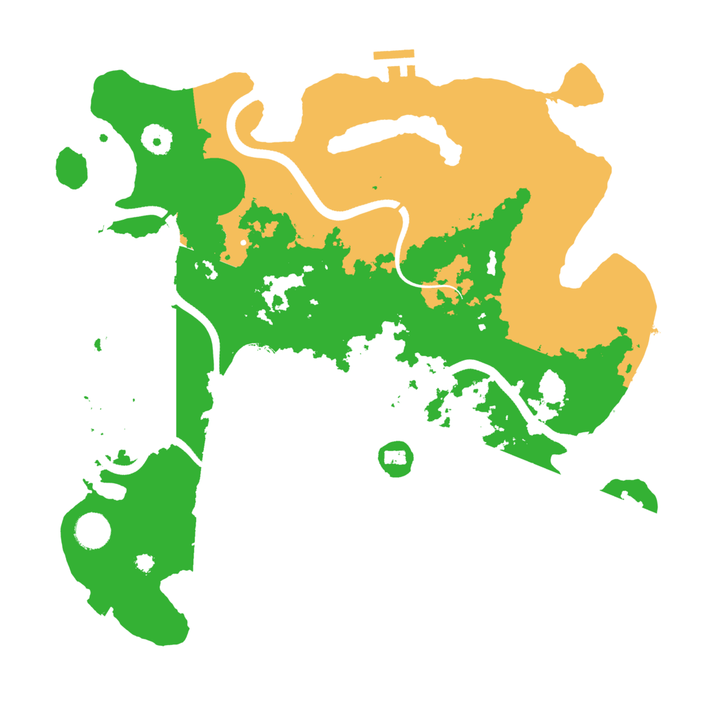 Biome Rust Map: Procedural Map, Size: 3500, Seed: 1303106478