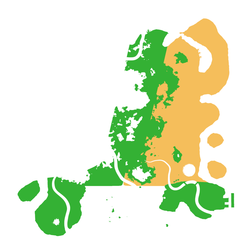 Biome Rust Map: Procedural Map, Size: 3500, Seed: 986460477