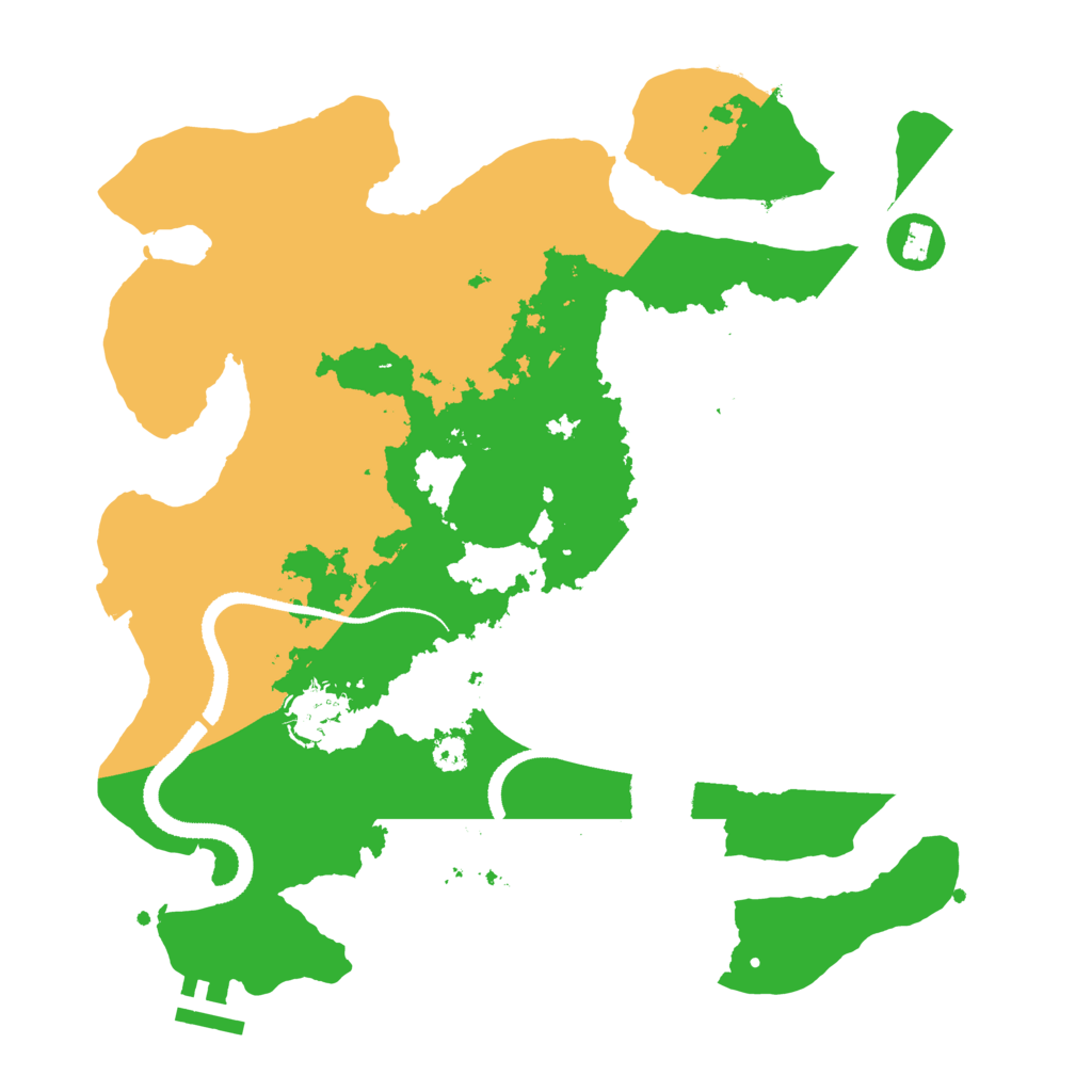 Biome Rust Map: Procedural Map, Size: 3200, Seed: 1728918615