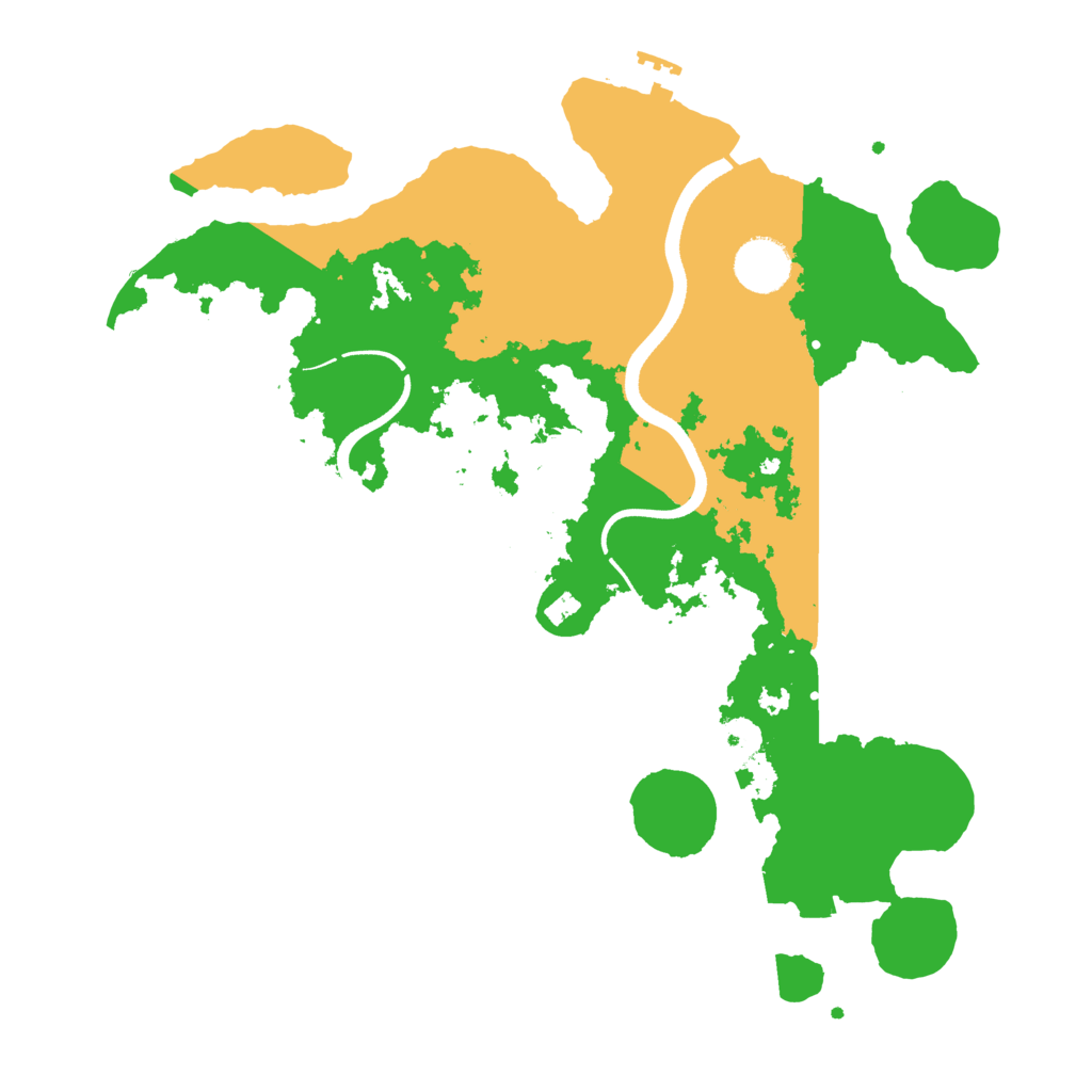 Biome Rust Map: Procedural Map, Size: 3500, Seed: 328311092