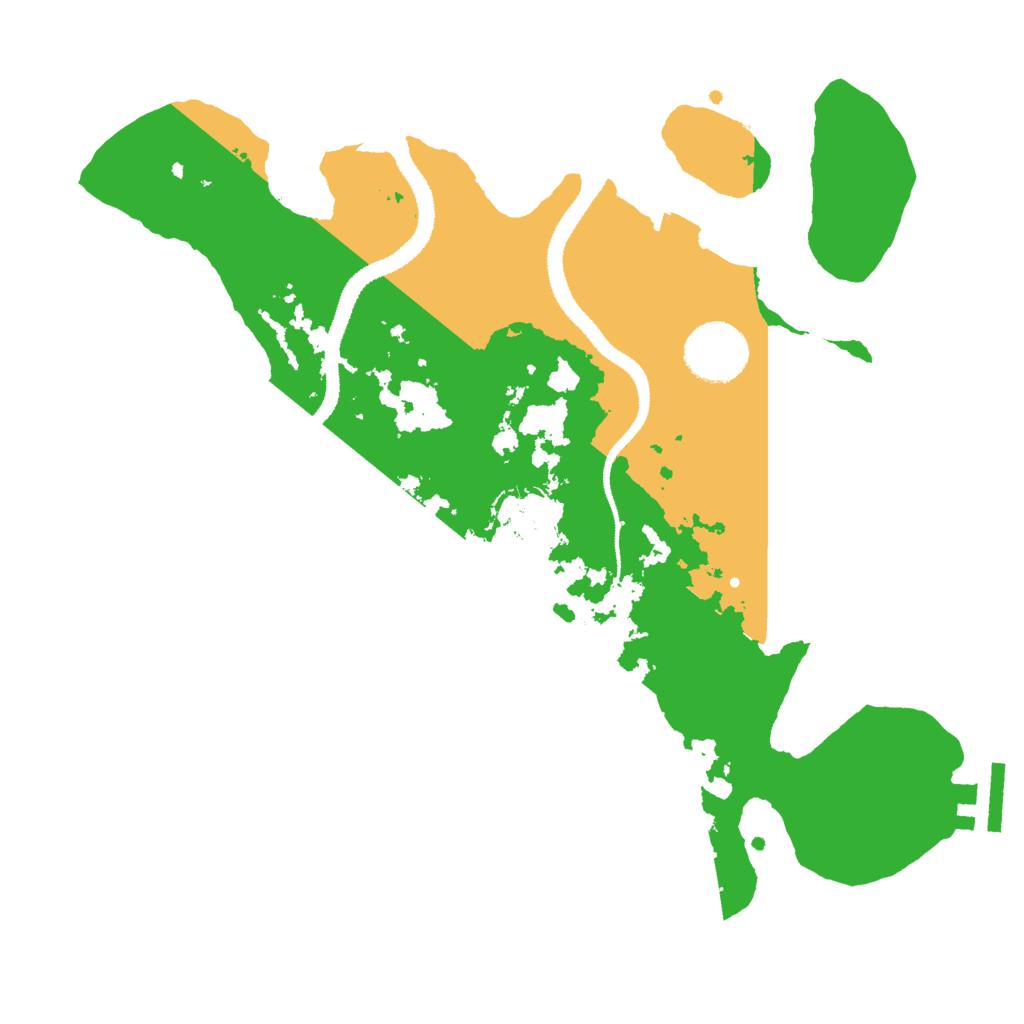 Biome Rust Map: Procedural Map, Size: 3000, Seed: 487719916