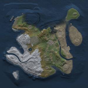 Thumbnail Rust Map: Procedural Map, Size: 2500, Seed: 67247043, 8 Monuments
