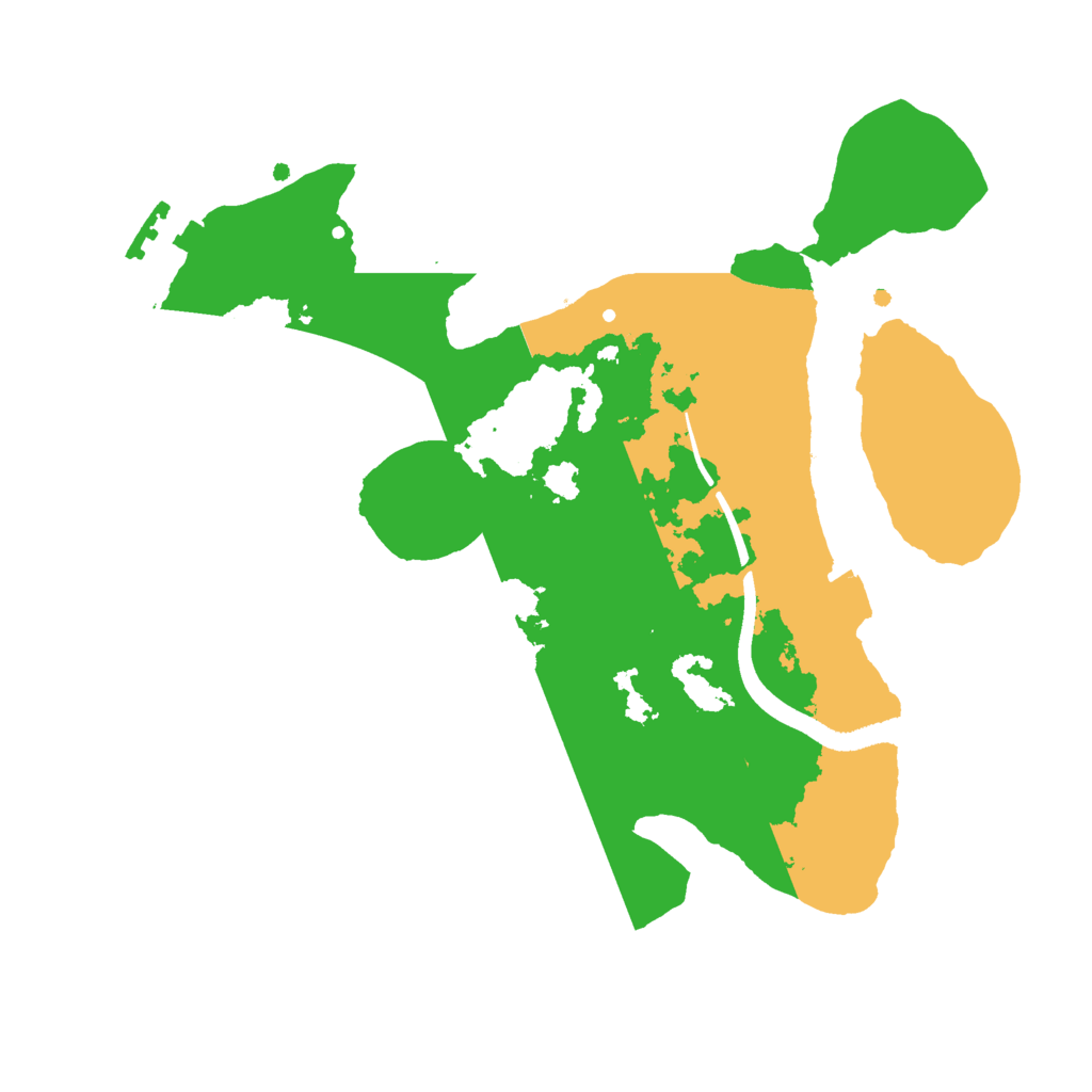 Biome Rust Map: Procedural Map, Size: 2500, Seed: 67247043