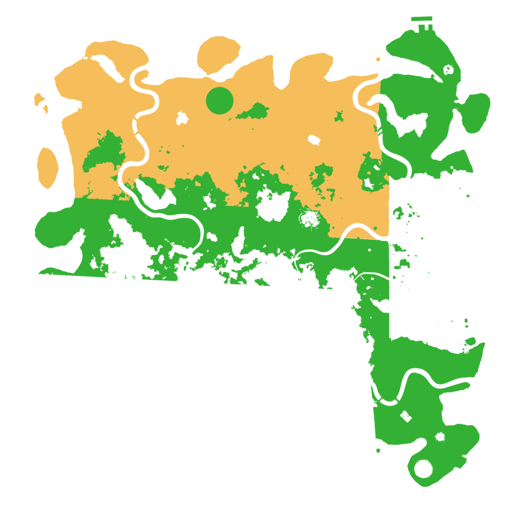 Biome Rust Map: Procedural Map, Size: 5000, Seed: 1070137840