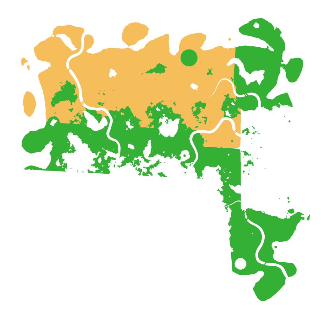 Biome Rust Map: Procedural Map, Size: 5000, Seed: 1070137840