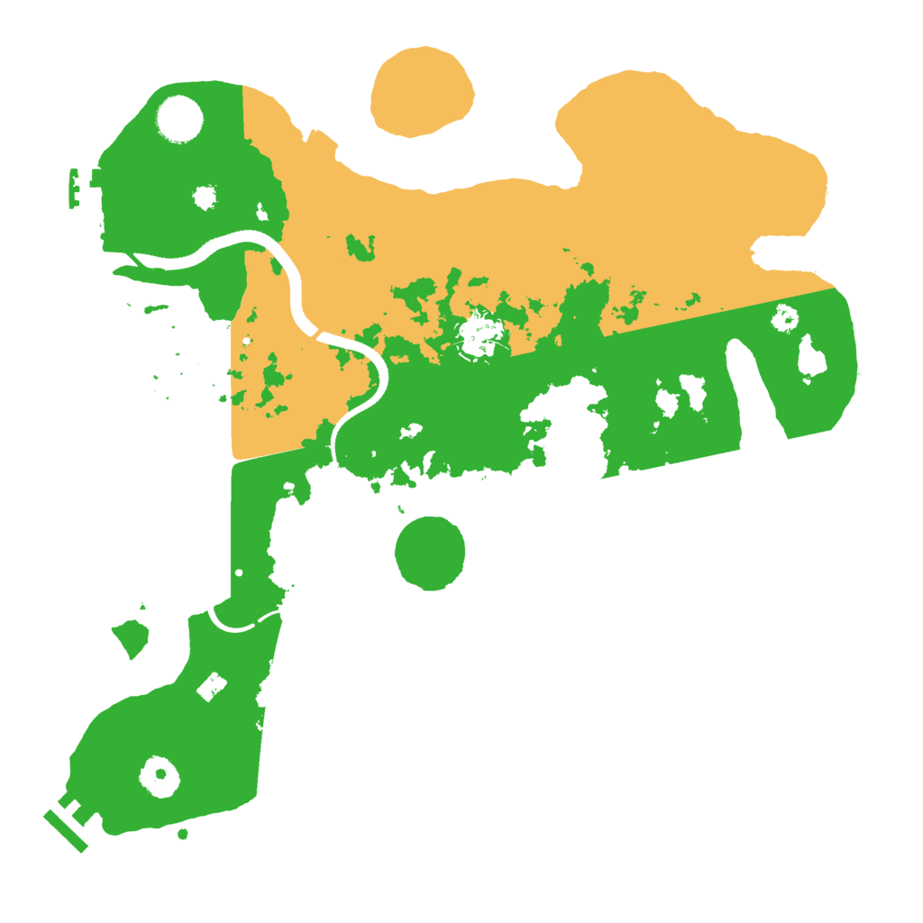 Biome Rust Map: Procedural Map, Size: 3500, Seed: 1828301957