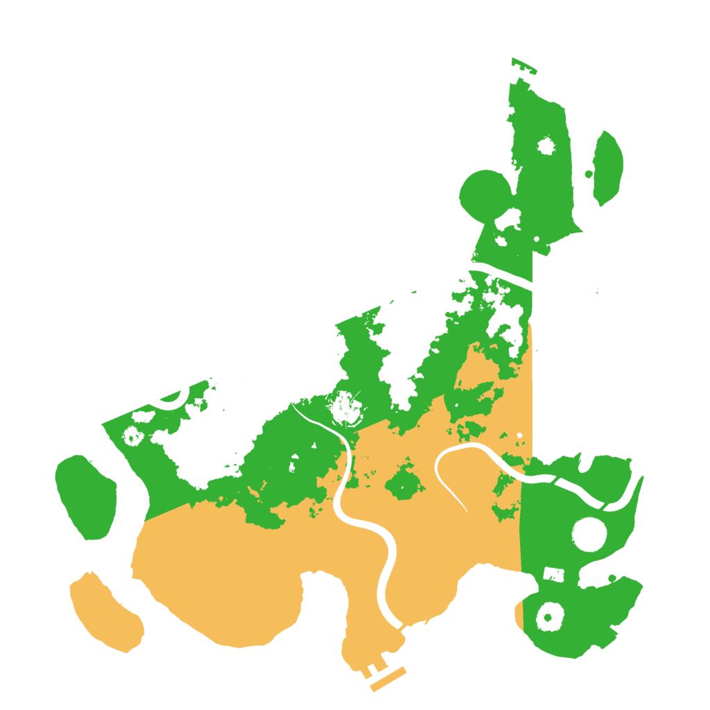 Biome Rust Map: Procedural Map, Size: 3700, Seed: 1172707754