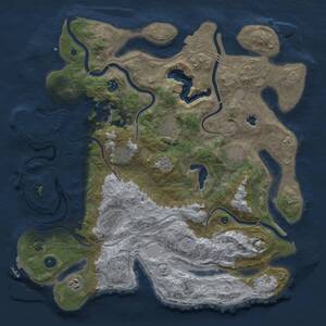 Thumbnail Rust Map: Procedural Map, Size: 4250, Seed: 887686270, 14 Monuments