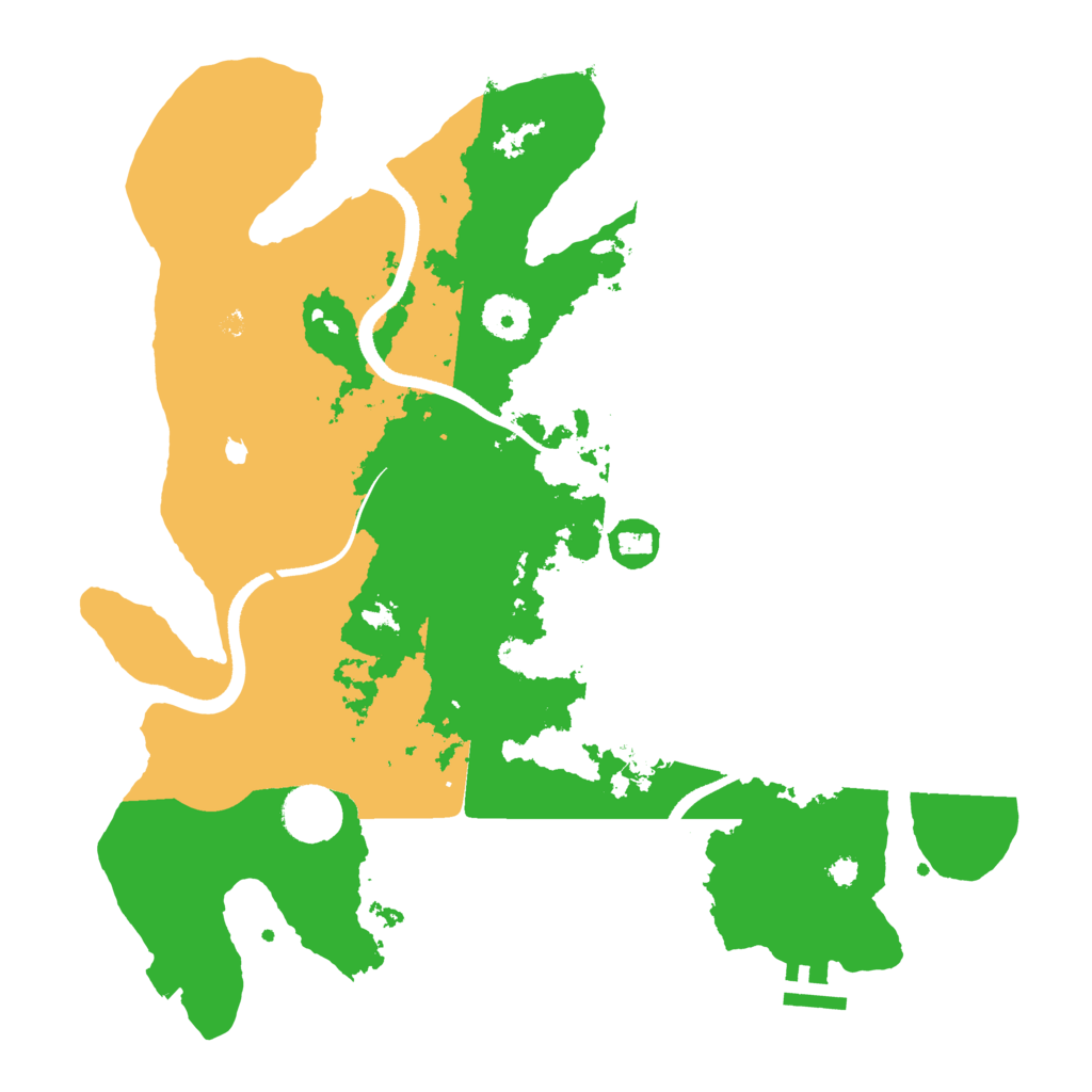 Biome Rust Map: Procedural Map, Size: 3500, Seed: 246267202