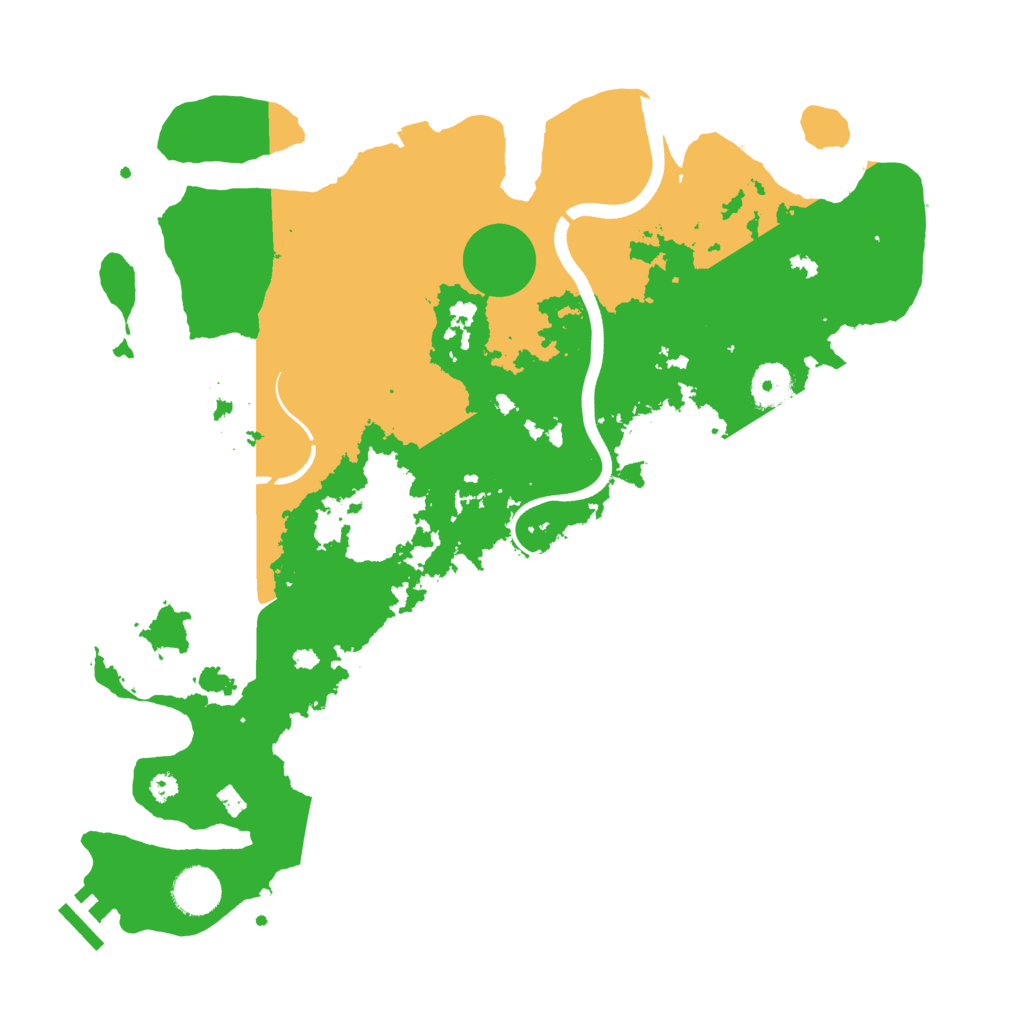 Biome Rust Map: Procedural Map, Size: 3700, Seed: 643545322