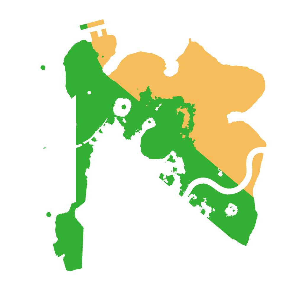 Biome Rust Map: Procedural Map, Size: 2500, Seed: 28045