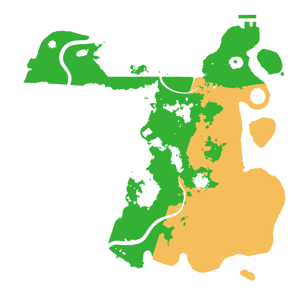Biome Rust Map: Procedural Map, Size: 3500, Seed: 1064608554
