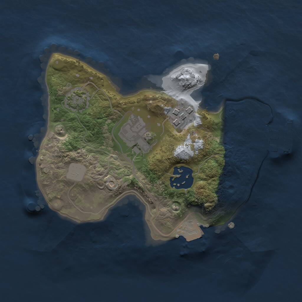 Rust Map: Procedural Map, Size: 1900, Seed: 44005, 6 Monuments