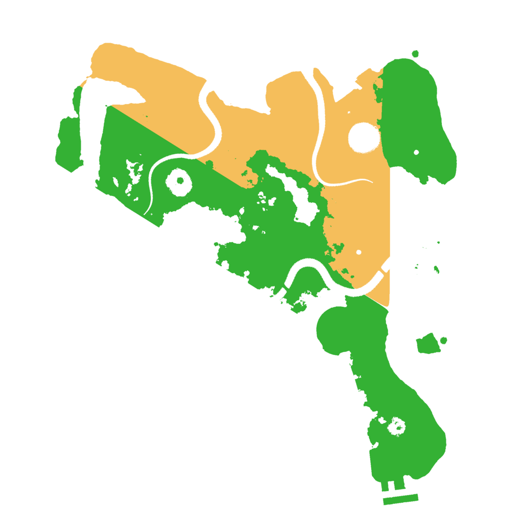 Biome Rust Map: Procedural Map, Size: 3000, Seed: 63434777